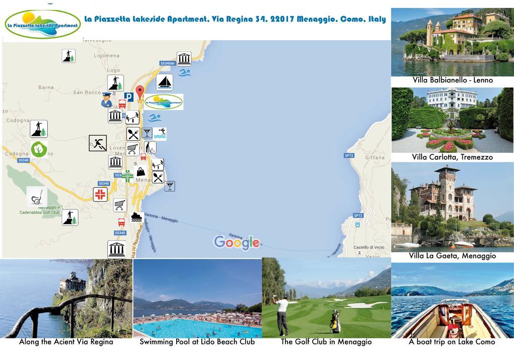La Piazzetta Apartment เมนาจโจ ภายนอก รูปภาพ